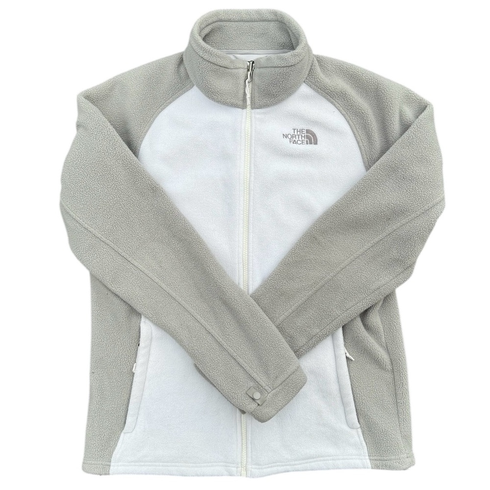 Women’s North Face zip up fleece size L